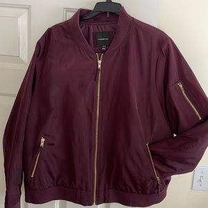 Lane Bryant Bomber Jacket 18/20 size. Room for a sweatshirt underneath.